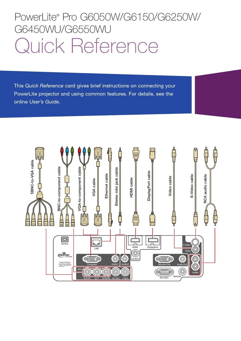 Epson PowerLite Pro G6050W User manual