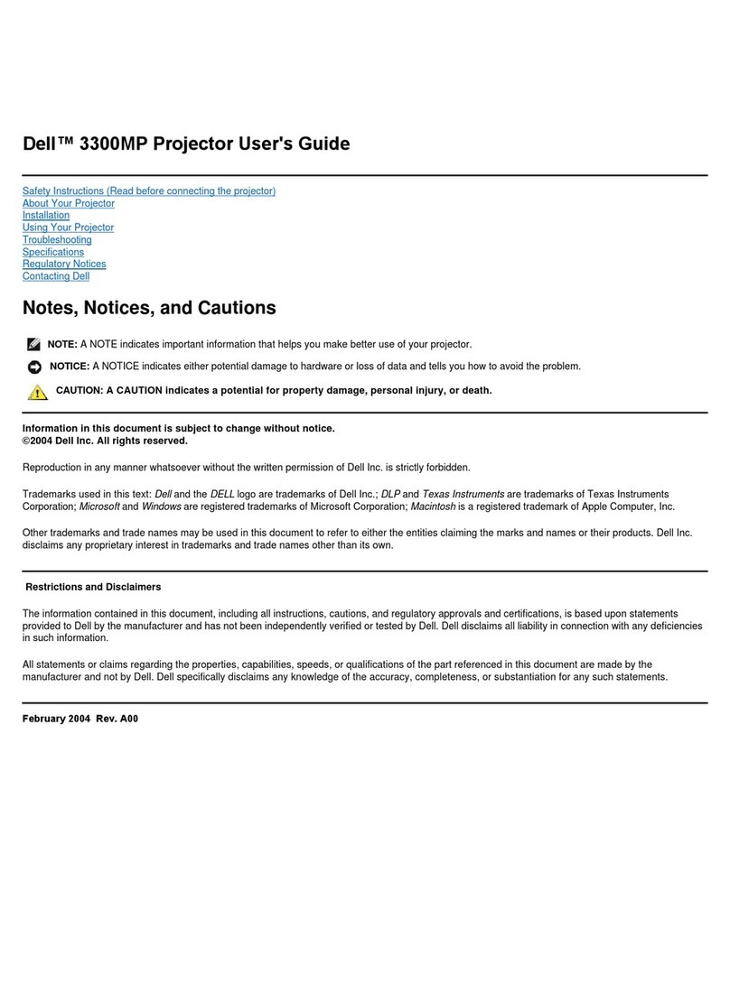 Dell 3300MP User manual