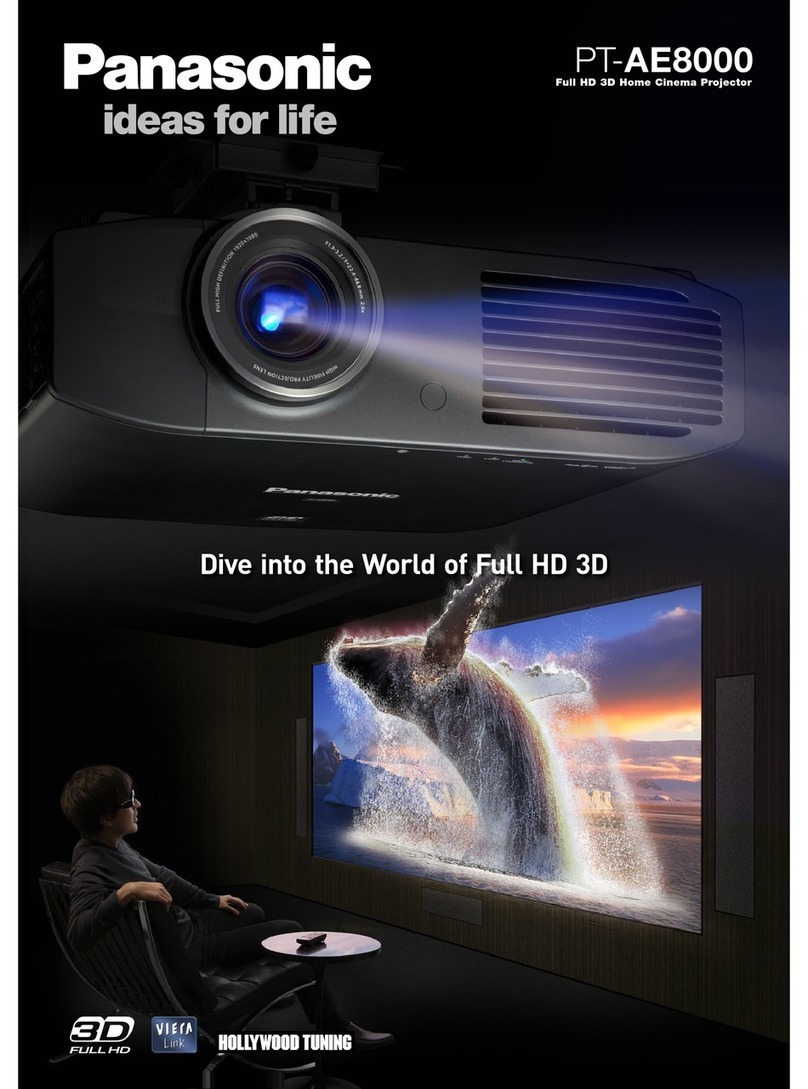 Panasonic PT-AE8000U User manual
