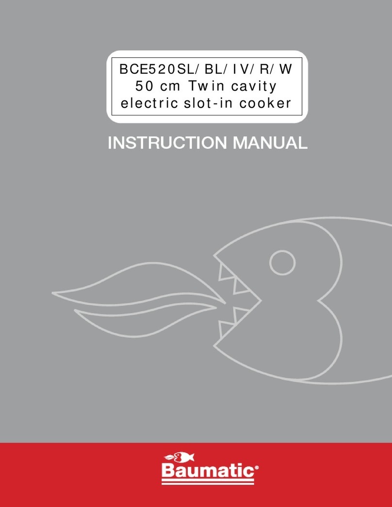 Baumatic BCE520SL User manual