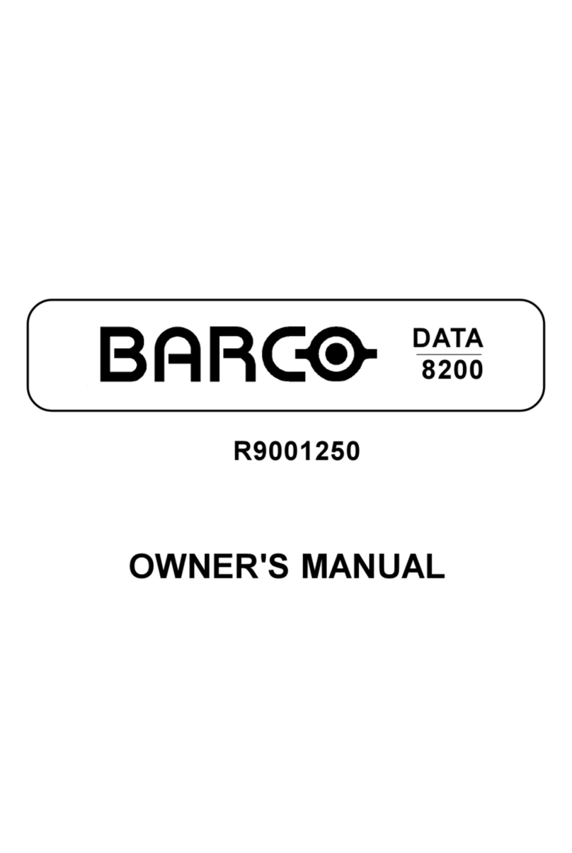 Barco R9001250 User manual