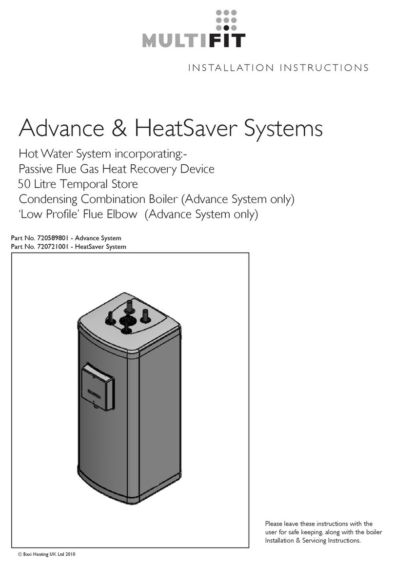 MULTIFIT Advance & HeatSaver Systems installation instructions