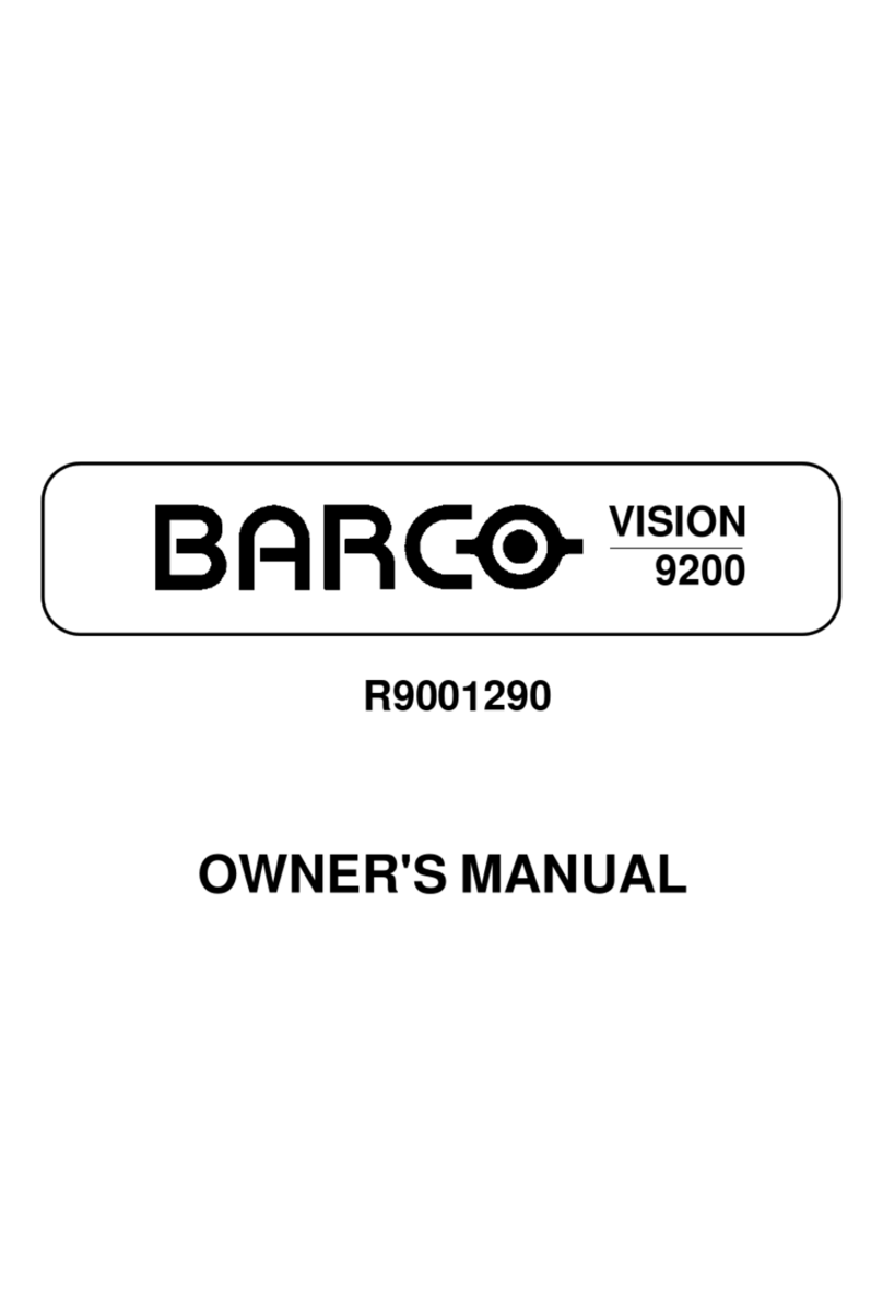Barco R9001290 User manual