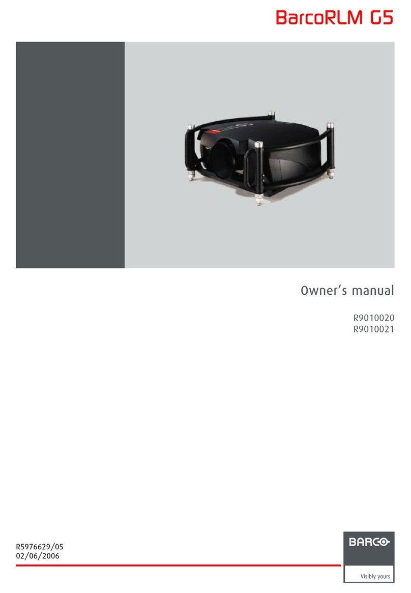 Barco BarcoRLM G5 User manual