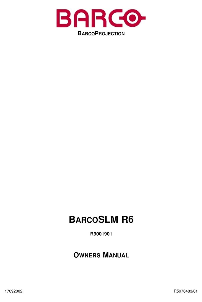 Barco BARCOSLM R6 User manual