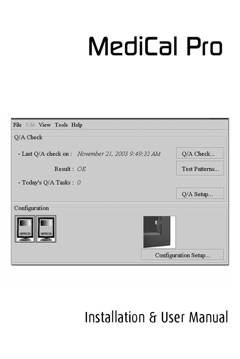 Barco MediCal Pro Installation & user manual