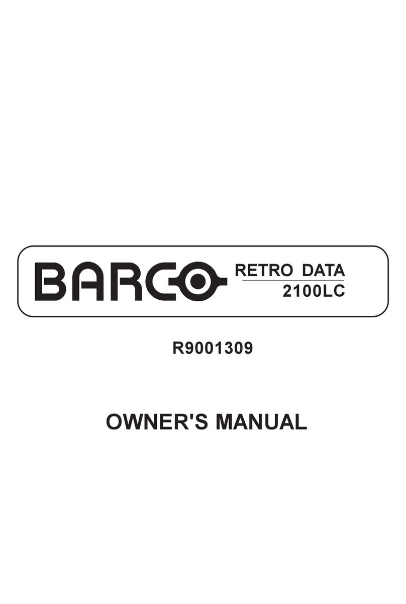 Barco R9001309 User manual