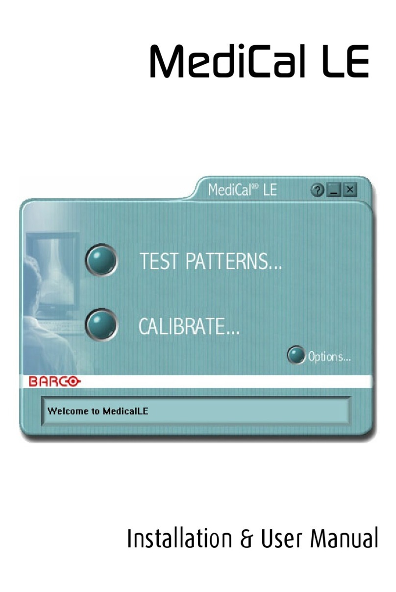 Barco MediCal LE Installation & user manual