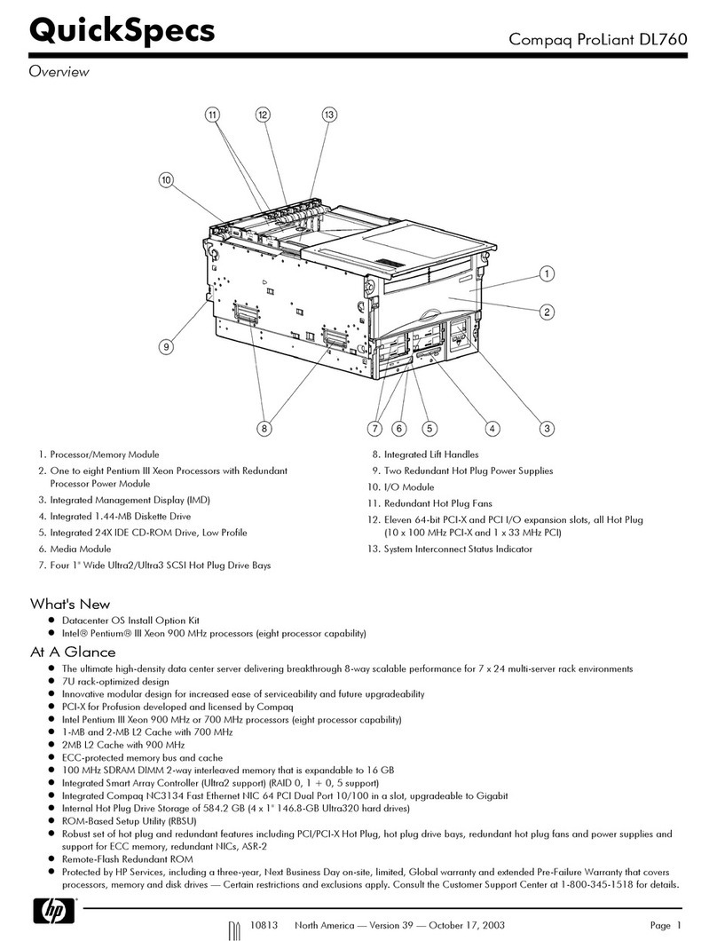 HP DL760 - ProLiant - G2 specification