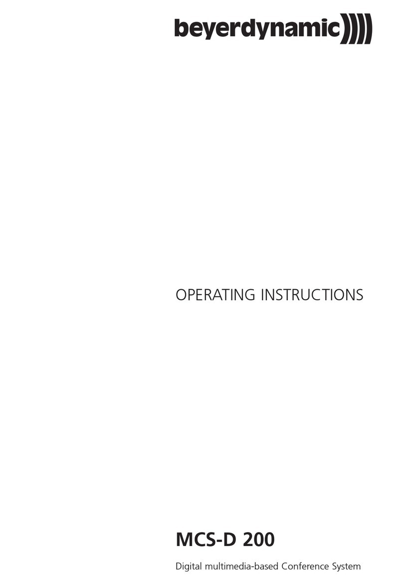 Beyerdynamic MCS-D 200 User manual