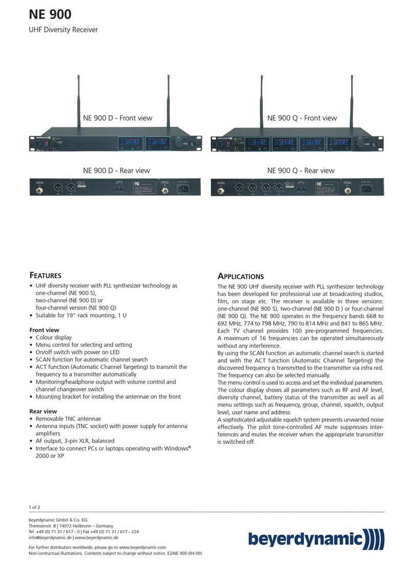 Beyerdynamic NE 900 Configuration guide