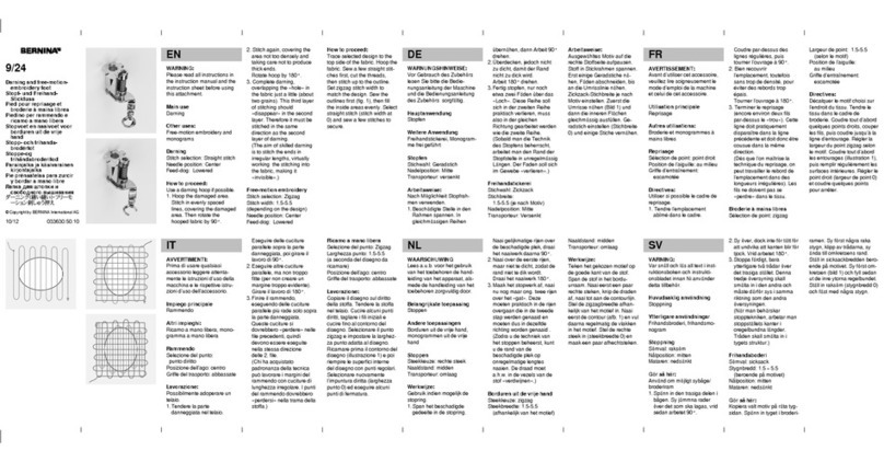 Bernina 9/24 Accessories guide