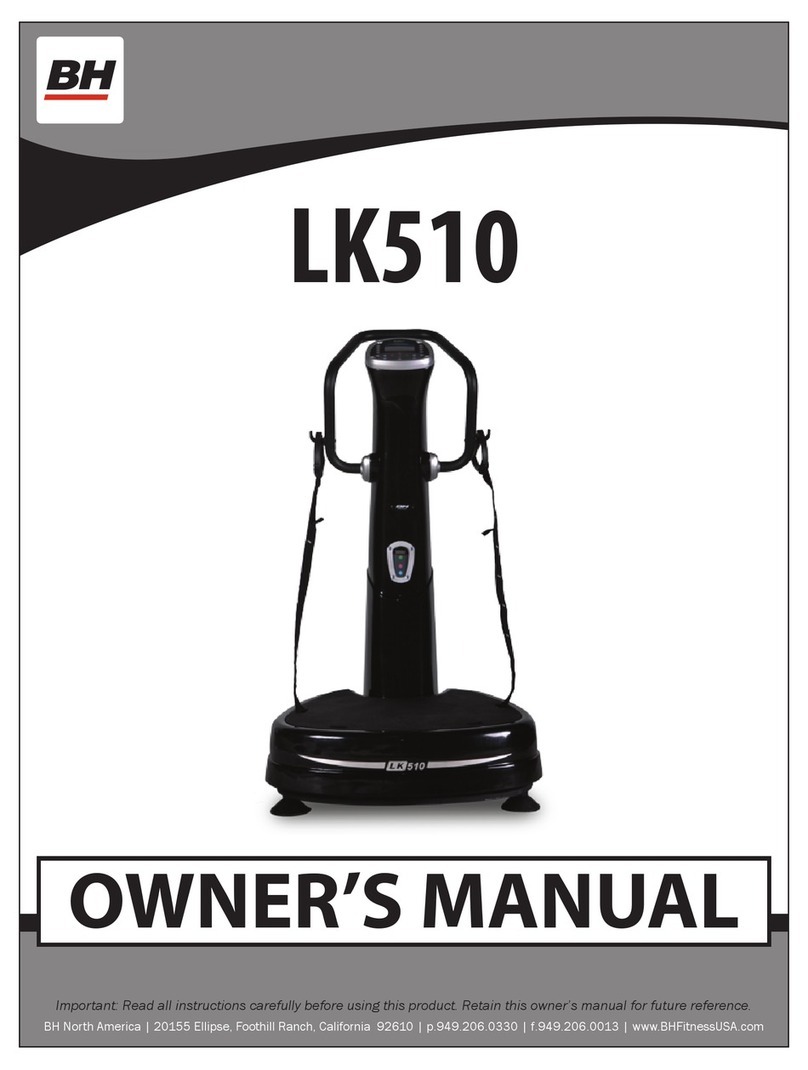 BH FITNESS LK510 owner's manual