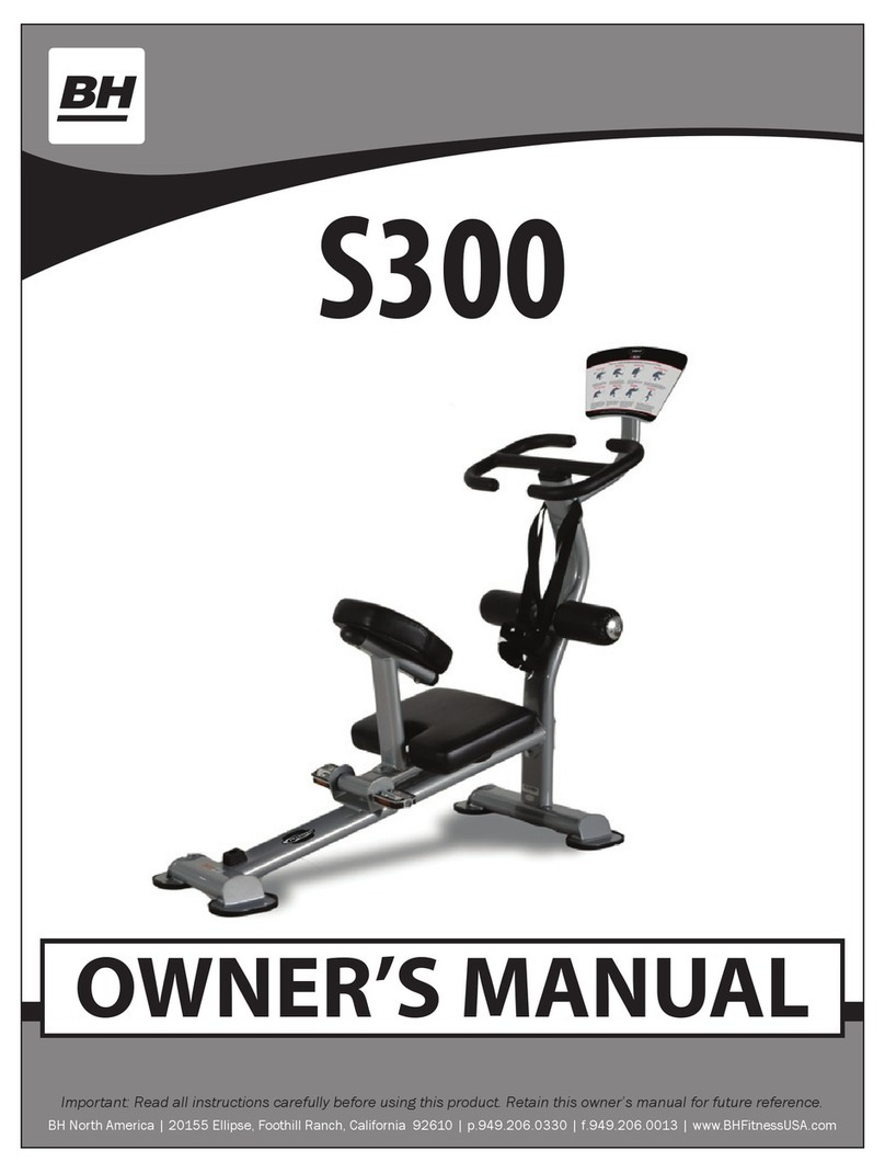 BH FITNESS S300 owner's manual