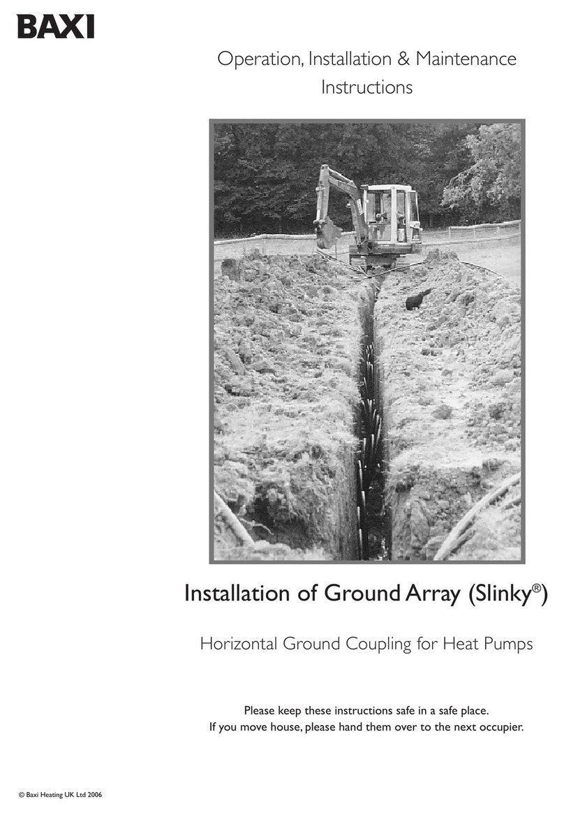 Baxi Slinky Operating & installation guide