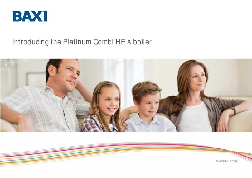 Baxi Platinum Combi HE A Reference manual Baxi Platinum Combi HE A Reference manual
