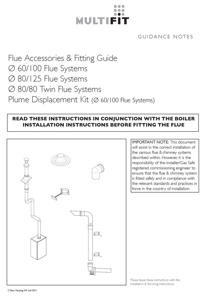 Baxi MULTIFIT Flue Systems Fittings guide