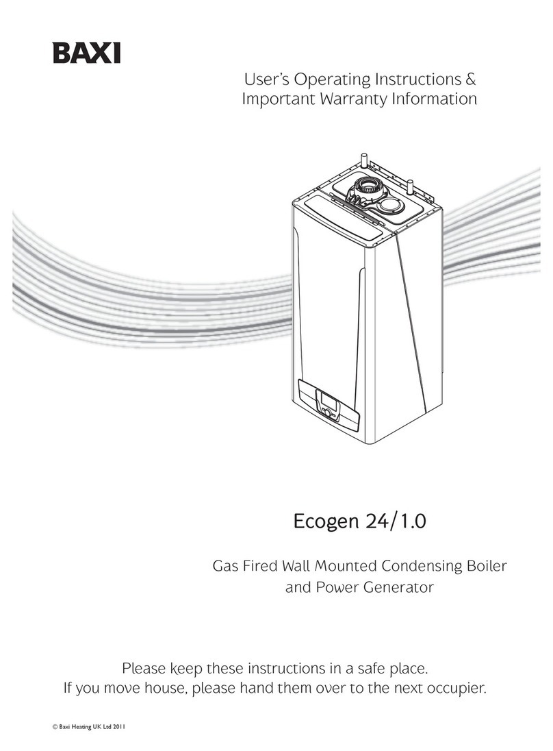 Baxi ECOGEN 24/1.0 Operation instructions