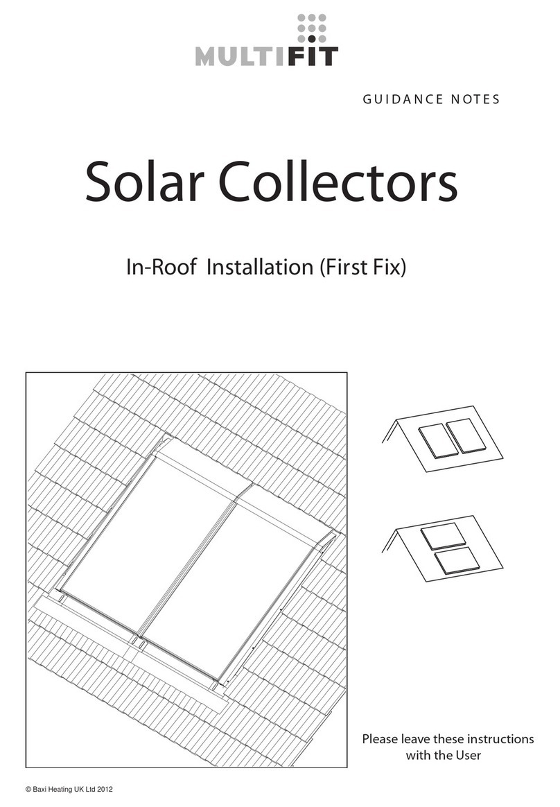 Baxi MULTIFIT Solar Collectors Guidance notes