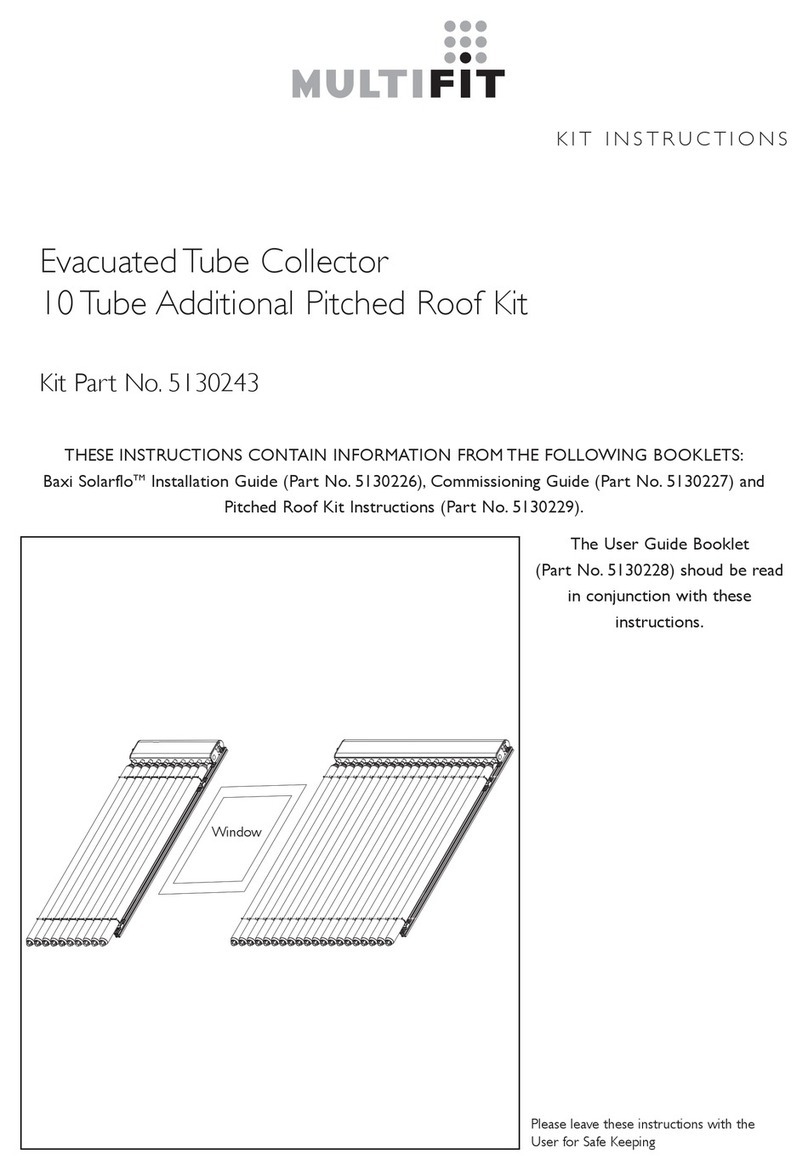 Baxi MULTIFIT Evacuated Tube Collector Manual