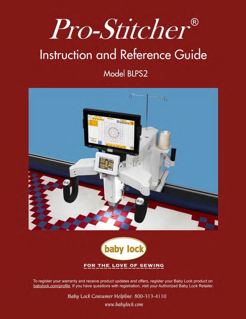 Baby Lock Pro-Stitcher BLPS2 Instruction and reference guide