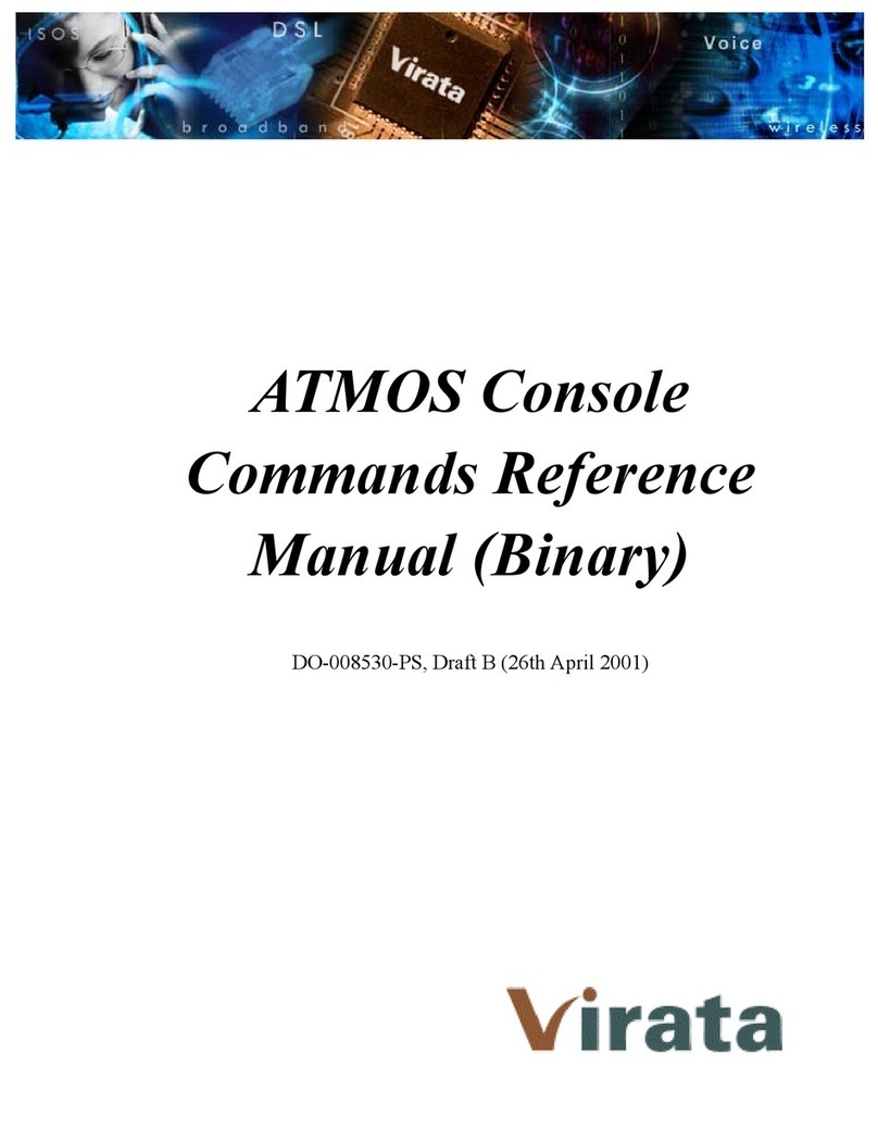 VIRATA ATMOS Console Command reference manual