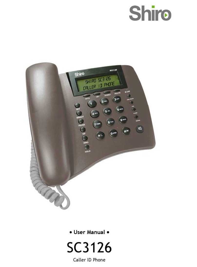 Shiro SC3126 user manual