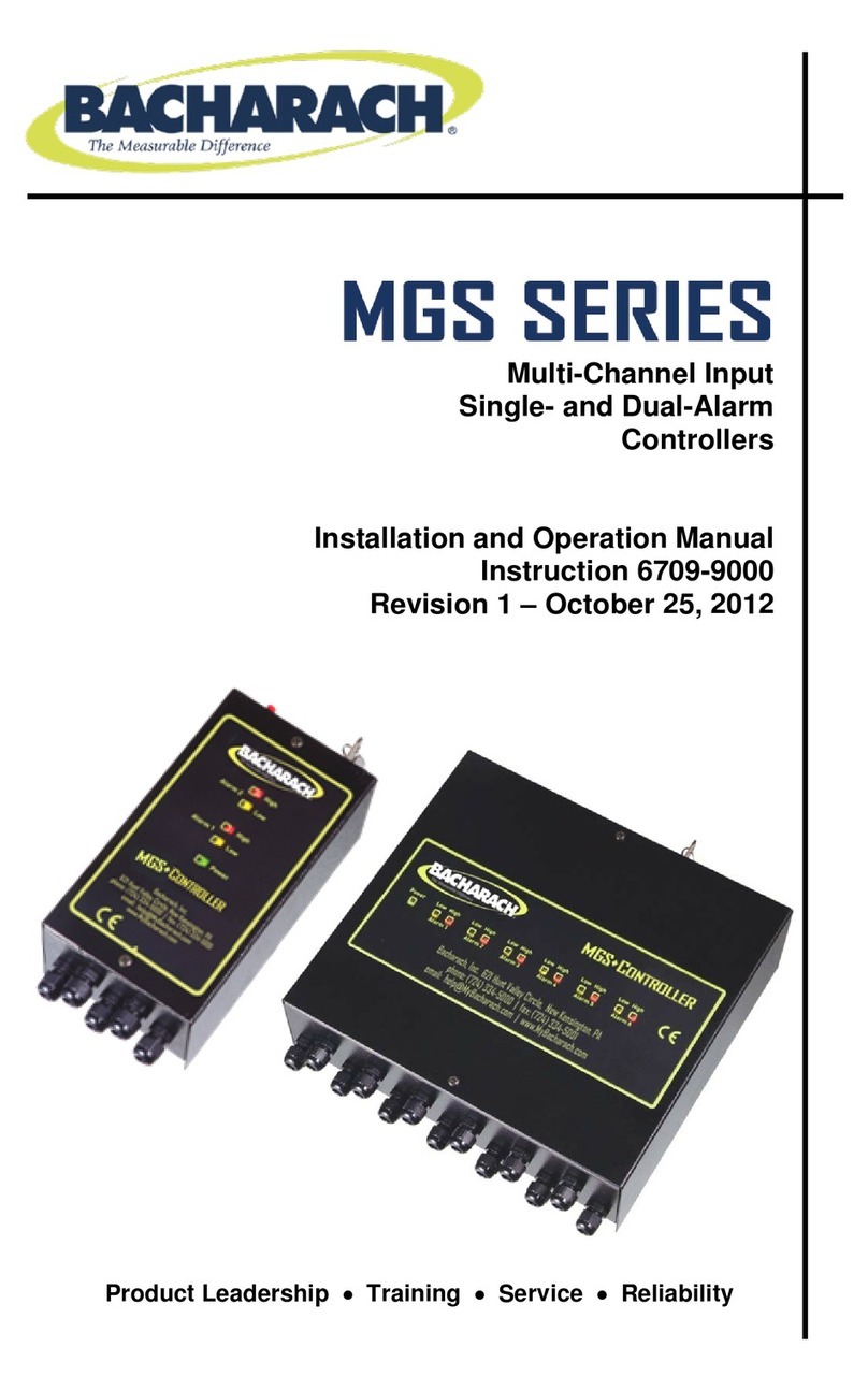 Bacharach MGS SERIES Installation and operation manual