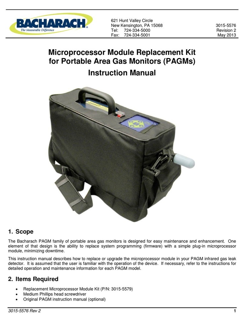 Bacharach Microprocessor Module Replacement Kit User manual