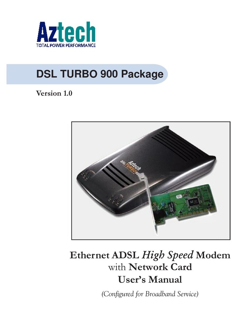 Aztech DSL Turbo 900 Package User manual