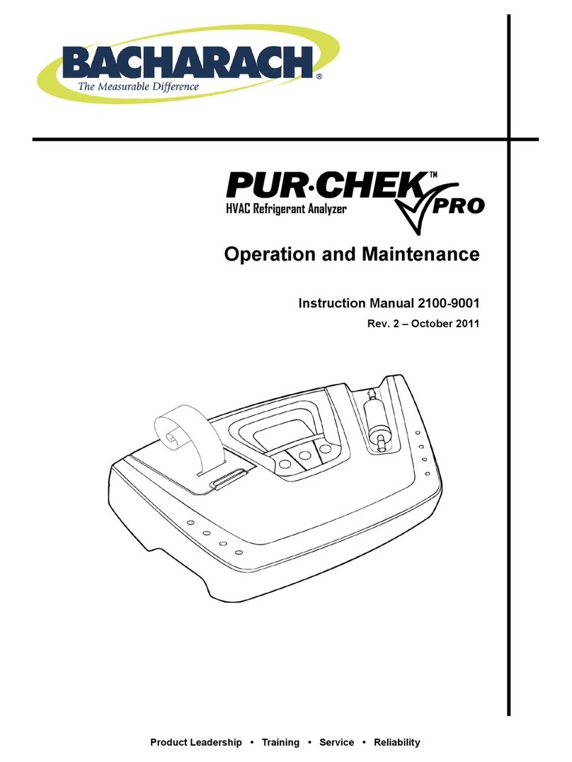 Bacharach PUR-CHEK PRO Instruction Manual