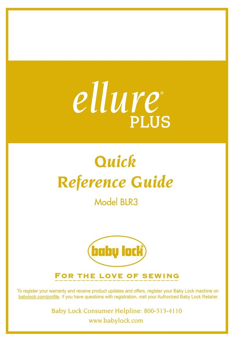 Baby Lock Ellure PLUS BLR3 User manual