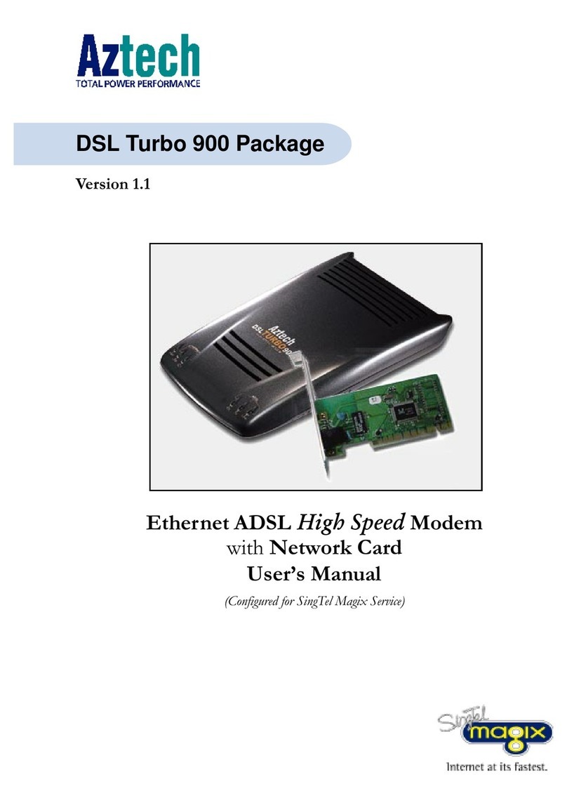 Aztech DSL Turbo 900 Package User manual