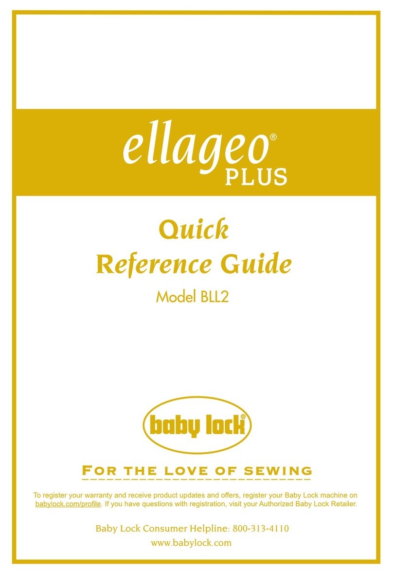 Baby Lock Ellageo PLUS BLL2 User manual