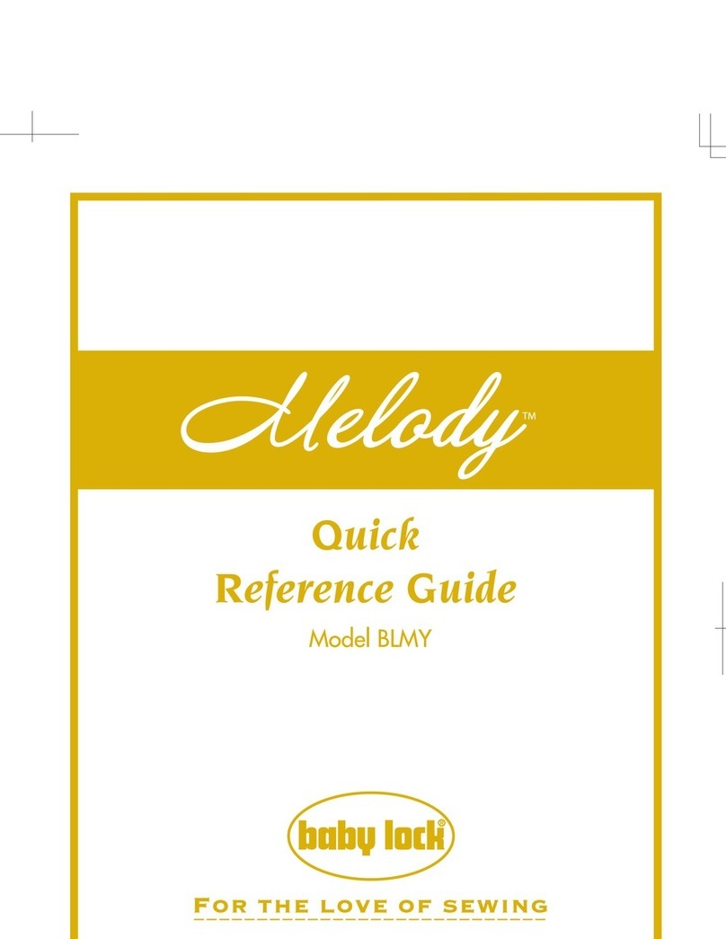 Baby Lock Melody Quick reference guide