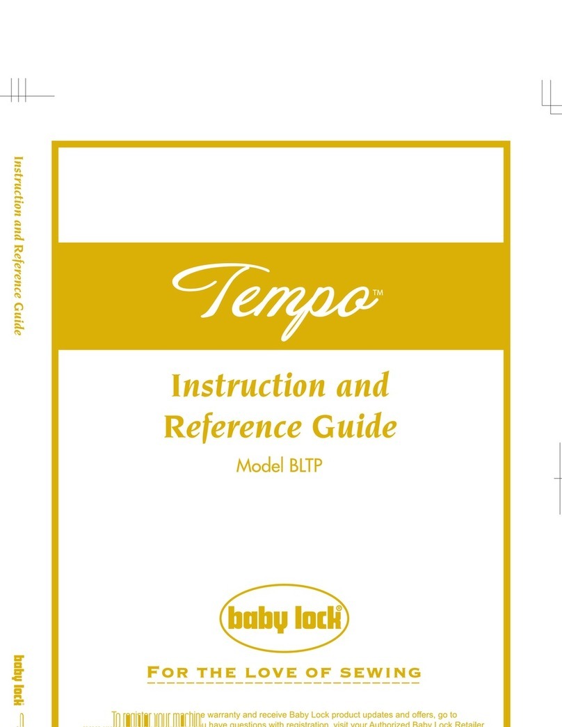 Baby Lock Tempo BLTP Technical manual