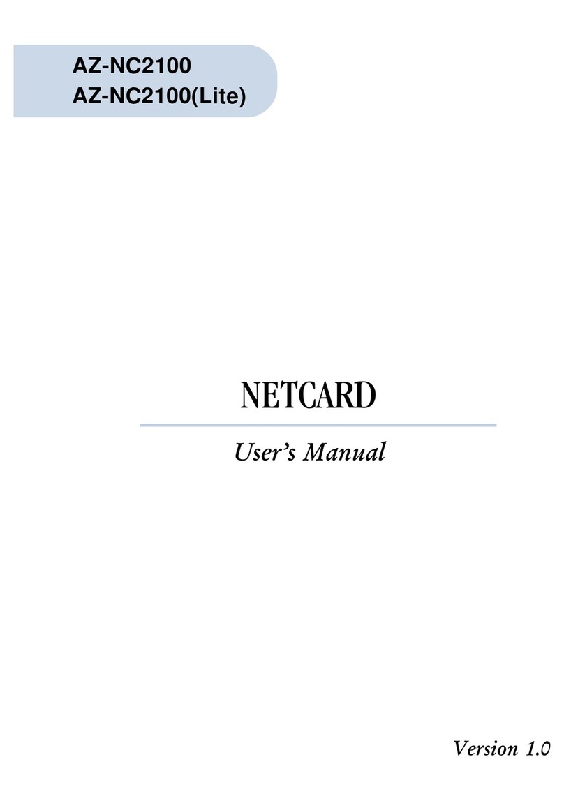 Aztech NETCARD AZ-NC2100 user manual