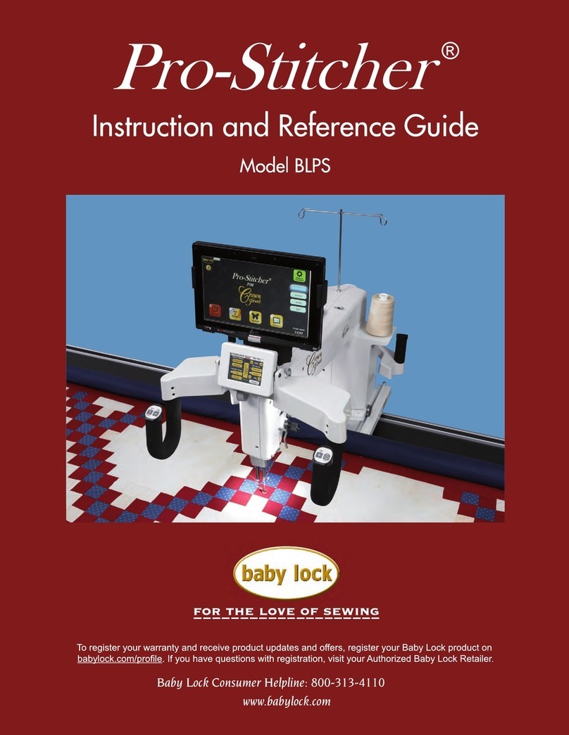 Baby Lock Pro-Stitcher BLPS Instruction and reference guide