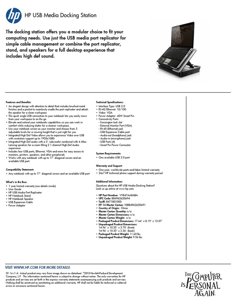 HP USB Media Docking Station specification