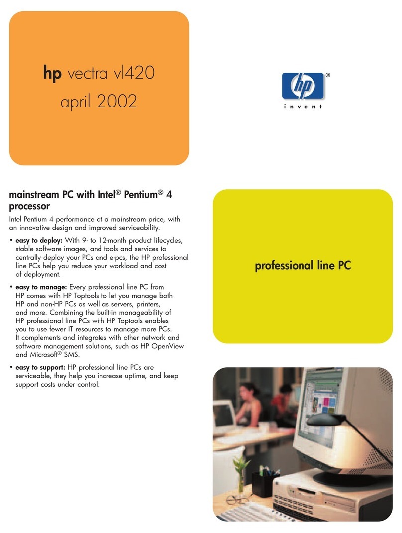 HP vectra vl420 User manual