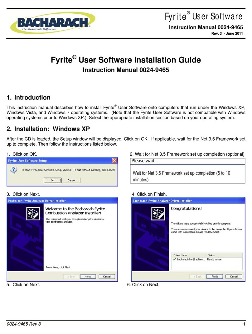 Bacharach Fyrite User software installation guide Bacharach Fyrite User software installation guide