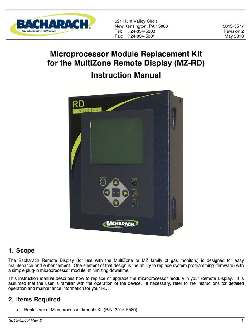 Bacharach Microprocessor Module instruction manual