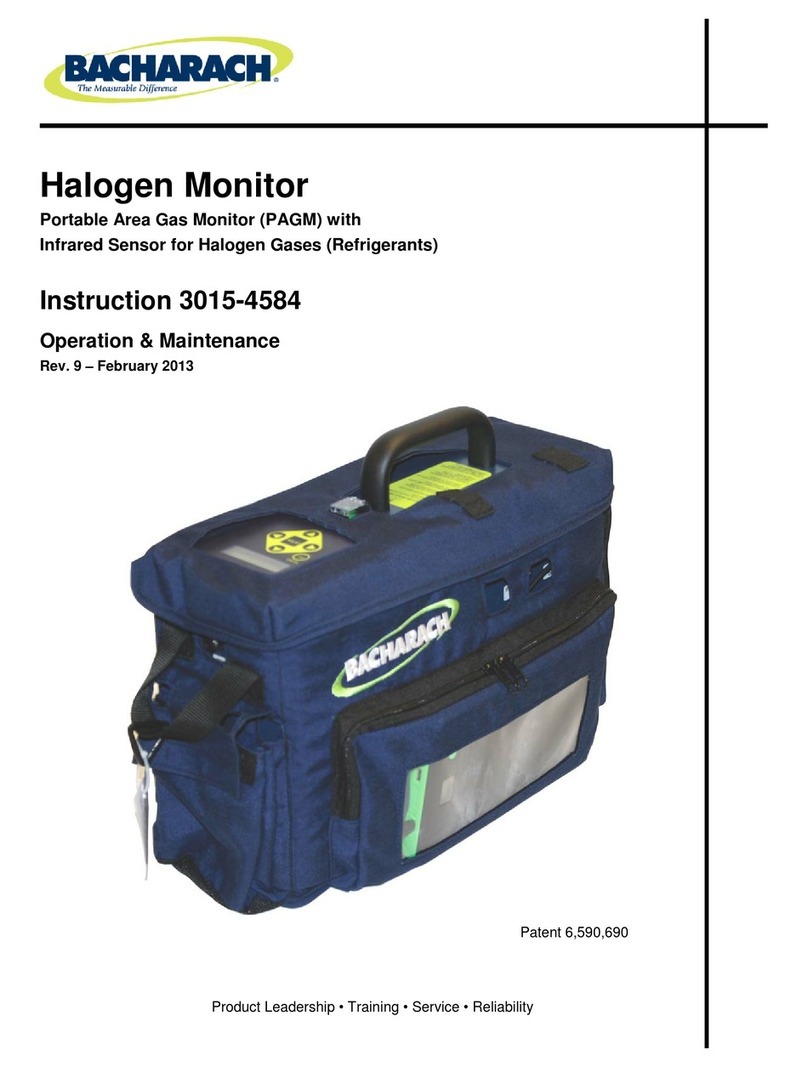 Bacharach Halogen Monitor User manual