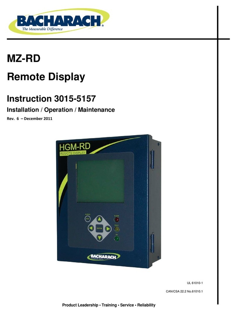 Bacharach MZ-RD User manual