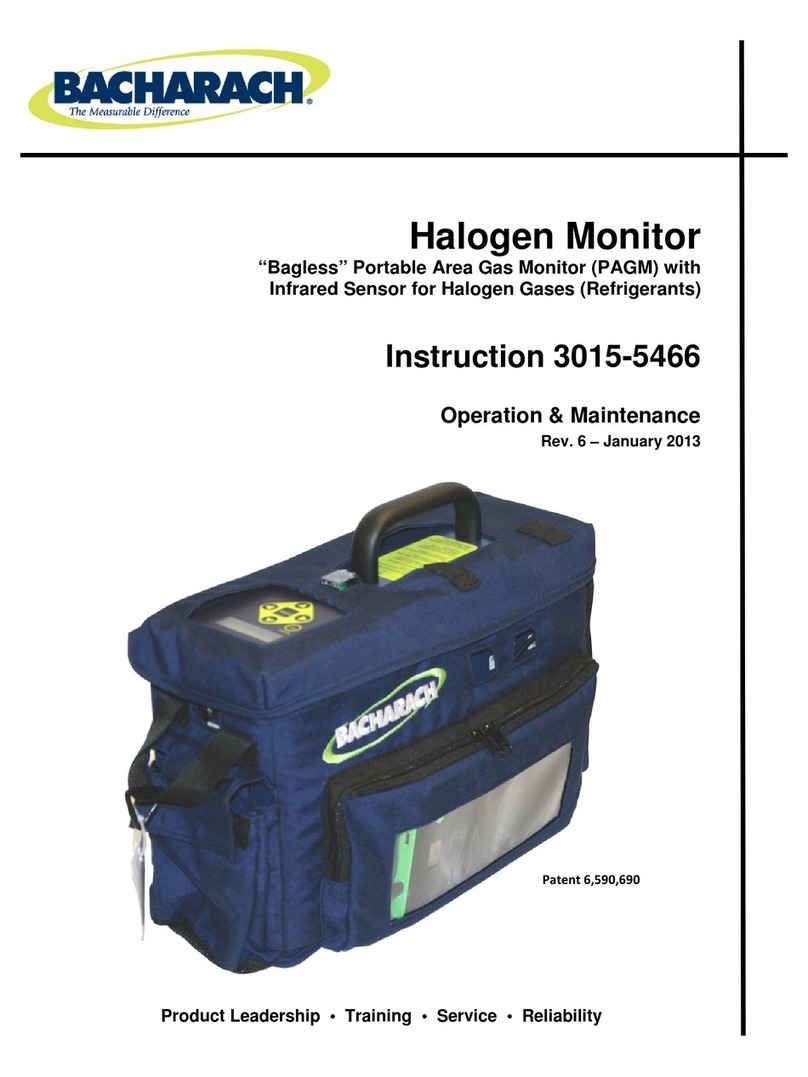 Bacharach Halogen Monitor Instruction