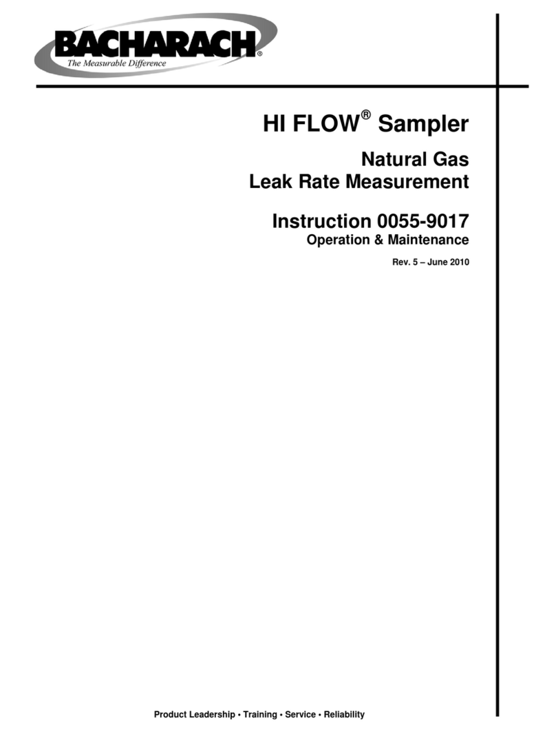 Bacharach HI FLOW Sampler User manual