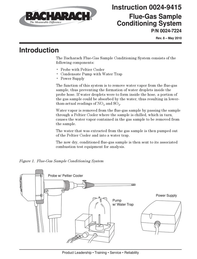 Bacharach Flue-Gas Sample Conditioning System User manual