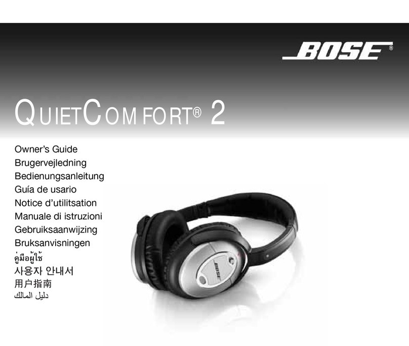Bose QuietComfort 2 User manual