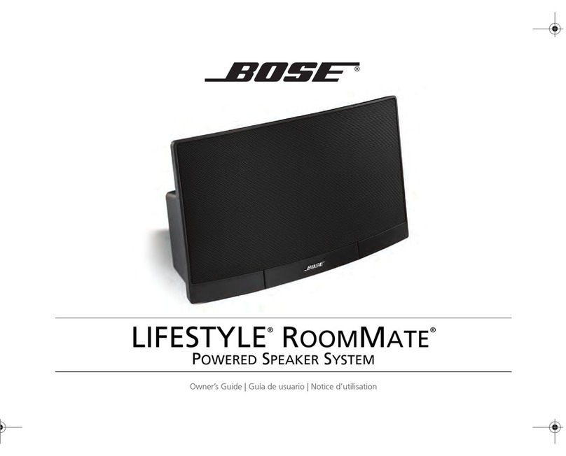 Bose LIFESTYLE RoomMate owner's guide