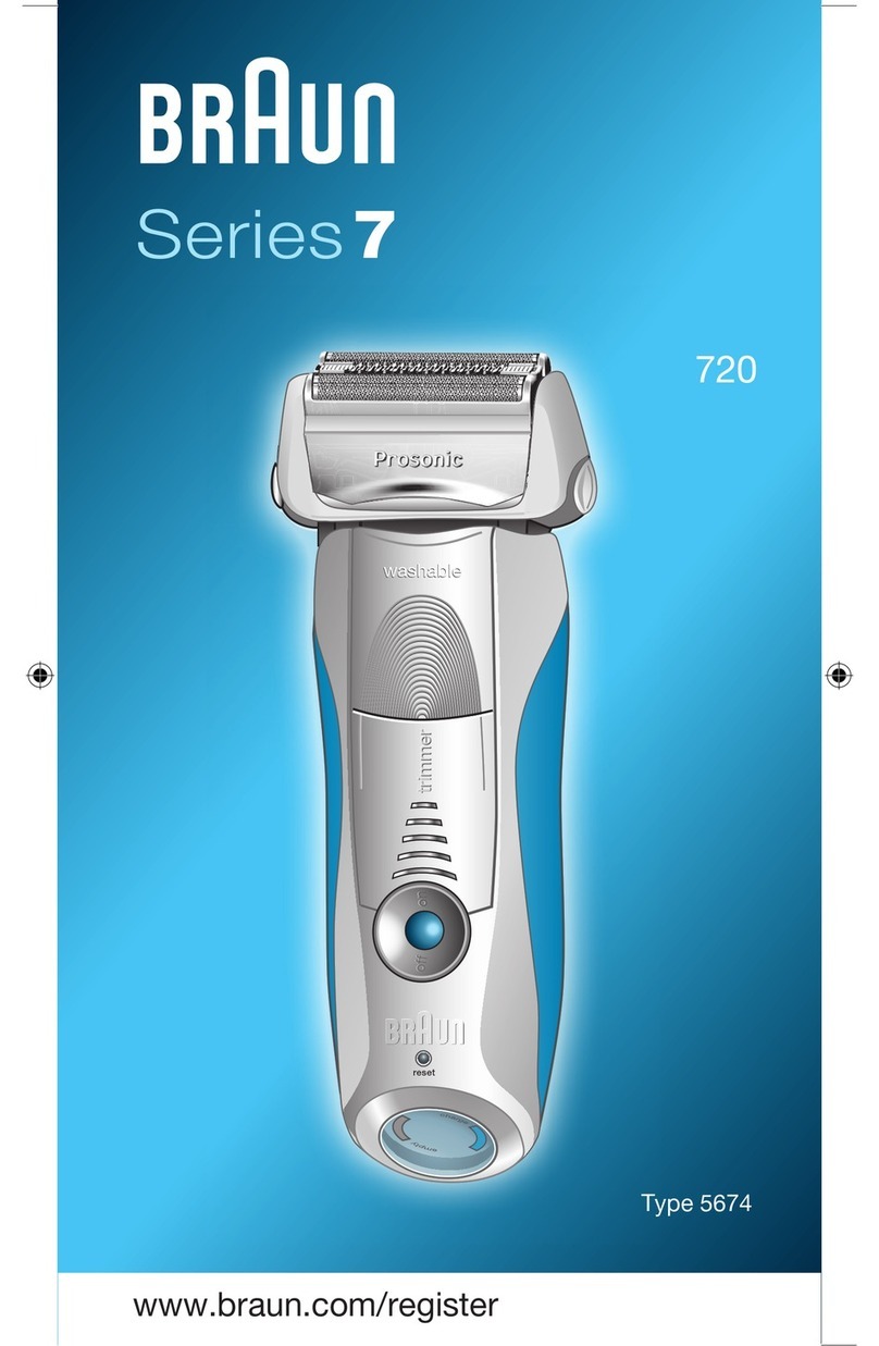Braun Gillette Prosonic 720 User manual Braun Gillette Prosonic 720 User manual